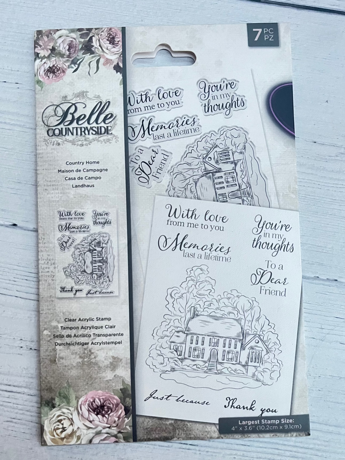 Crafters Companion Belle Countryside Country Home Stamp Set - Inspire Creationz