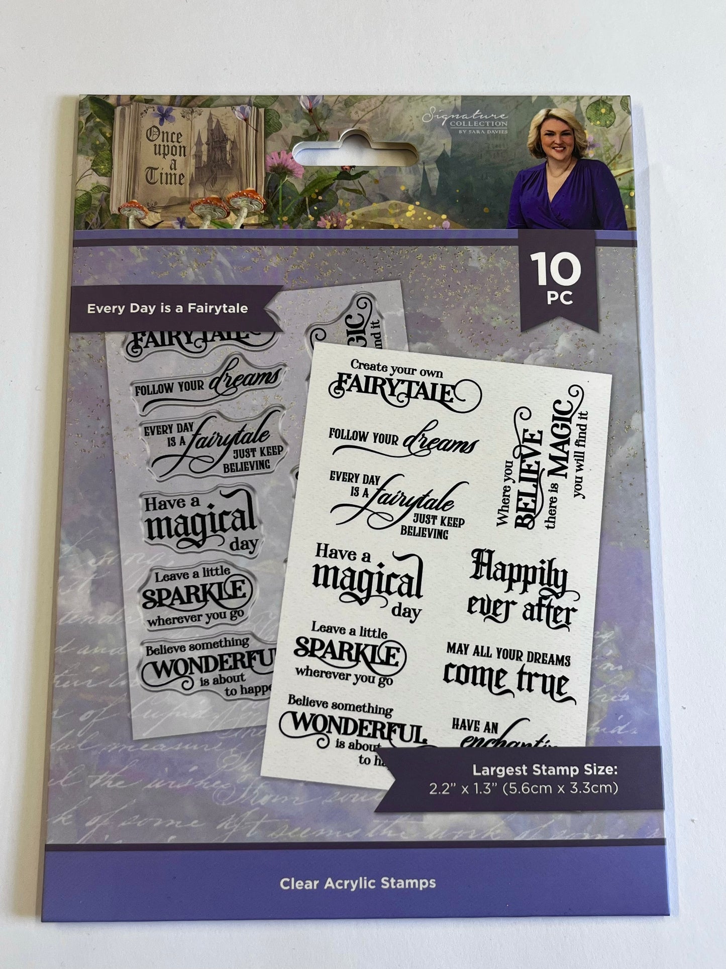 Crafters Companion Once Upon a Time Every Day Is A Fairytale Stamps x10 from Inspire Creationz