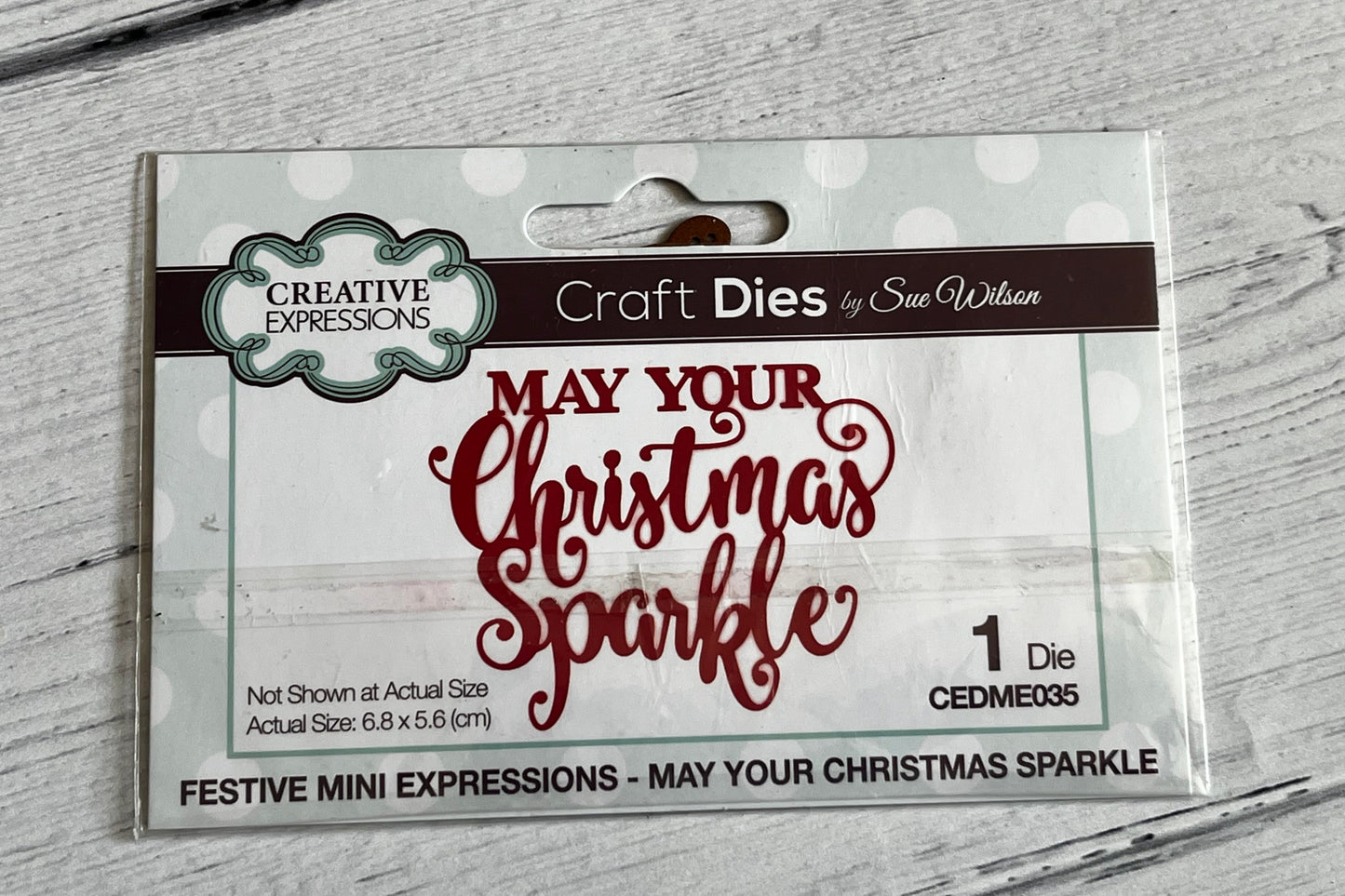 Creative Expressions May Your Christmas Sparkle Die - Inspire Creationz