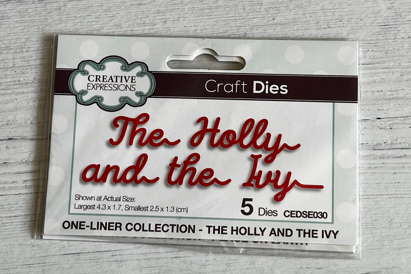 Creative Expressions The Holly and the Ivy Word Dies - Inspire Creationz