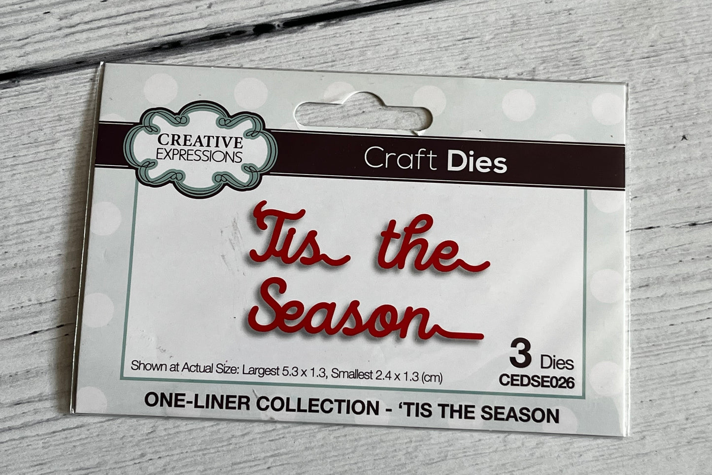 Creative Expressions Tis The Season Die - Inspire Creationz