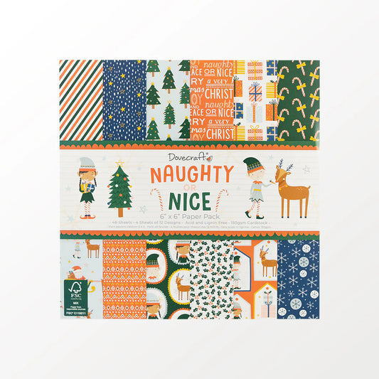 Dovecraft Naught or Nice 6x6 Paper Pad