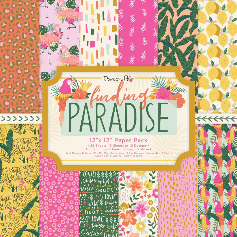 Dovecraft Finding Paradise 12x12 Paper Pack - Inspire Creationz