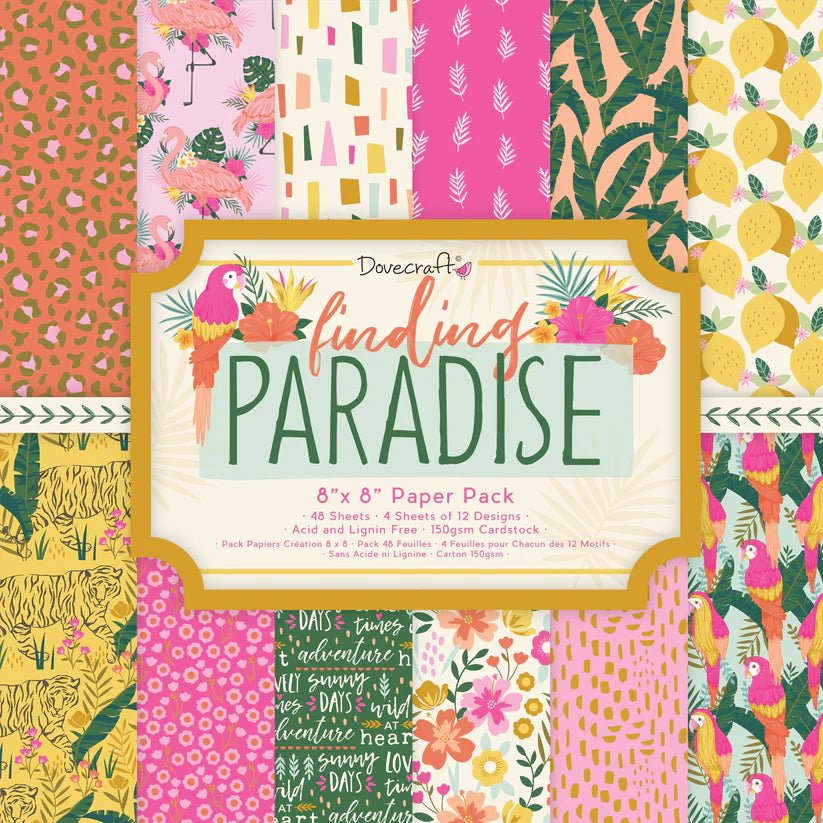 Dovecraft Finding Paradise 8x8 Paper Pad - Inspire Creationz