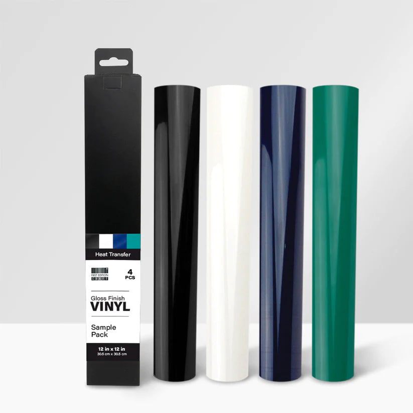 First Edition Iron-On Vinyl Sampler Gloss Finish - FR 12in x 12in (4)