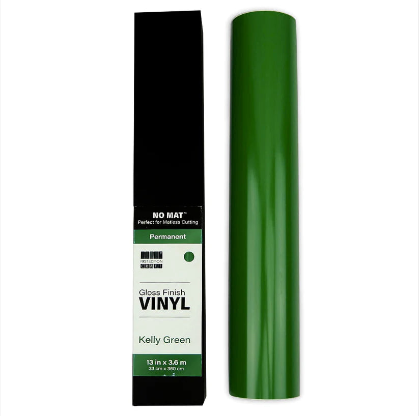 First Edition Mat-less Vinyl - Permanent Gloss Kelly Green - 13in x 144in