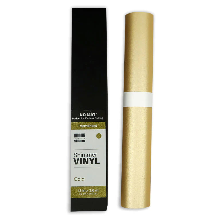 First Edition Mat-less Vinyl - Permanent Shimmer Gold - 13in x 144in
