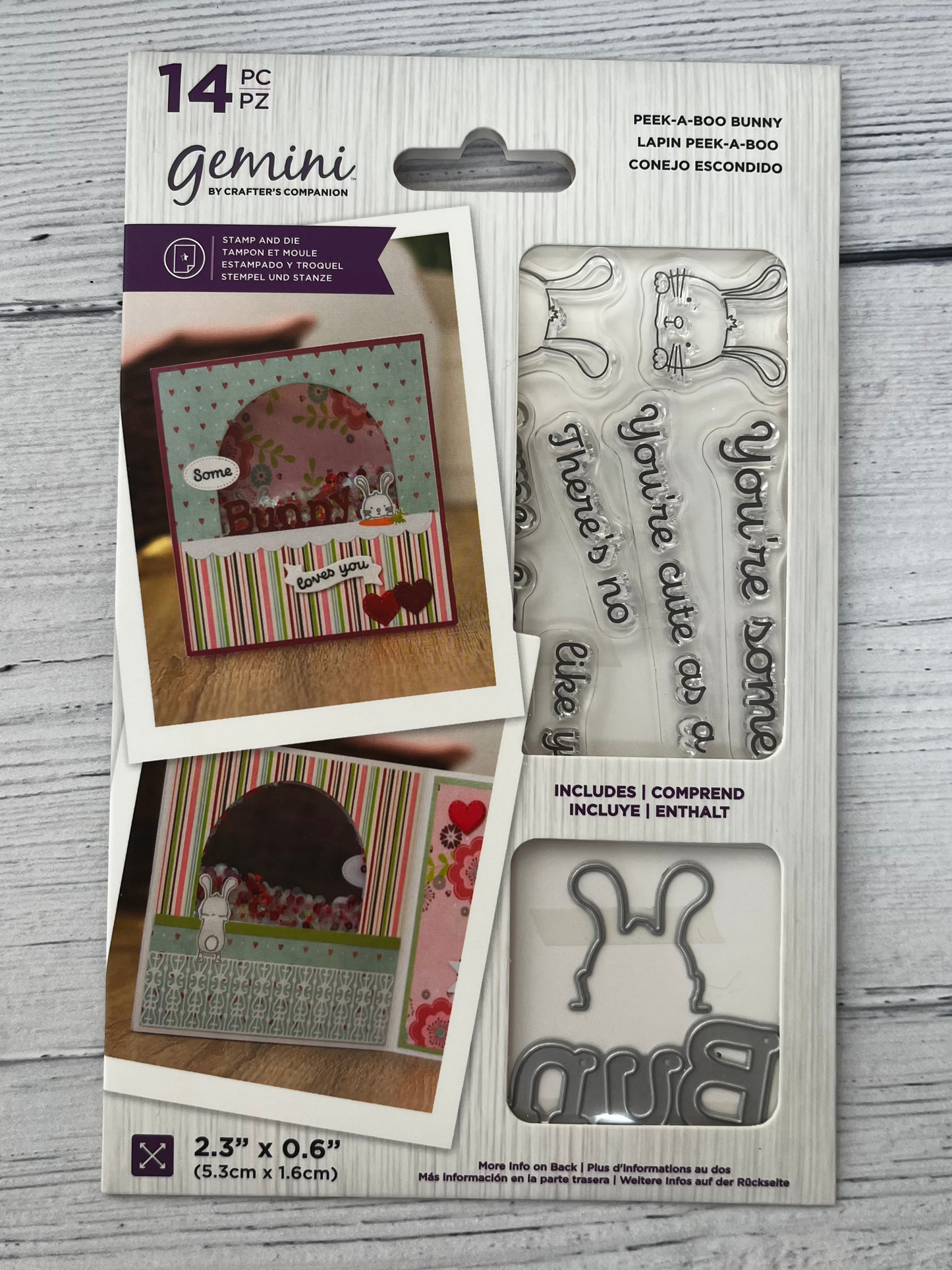 Gemini Peek a Boo Stamp & Die Set-Inspire Creationz