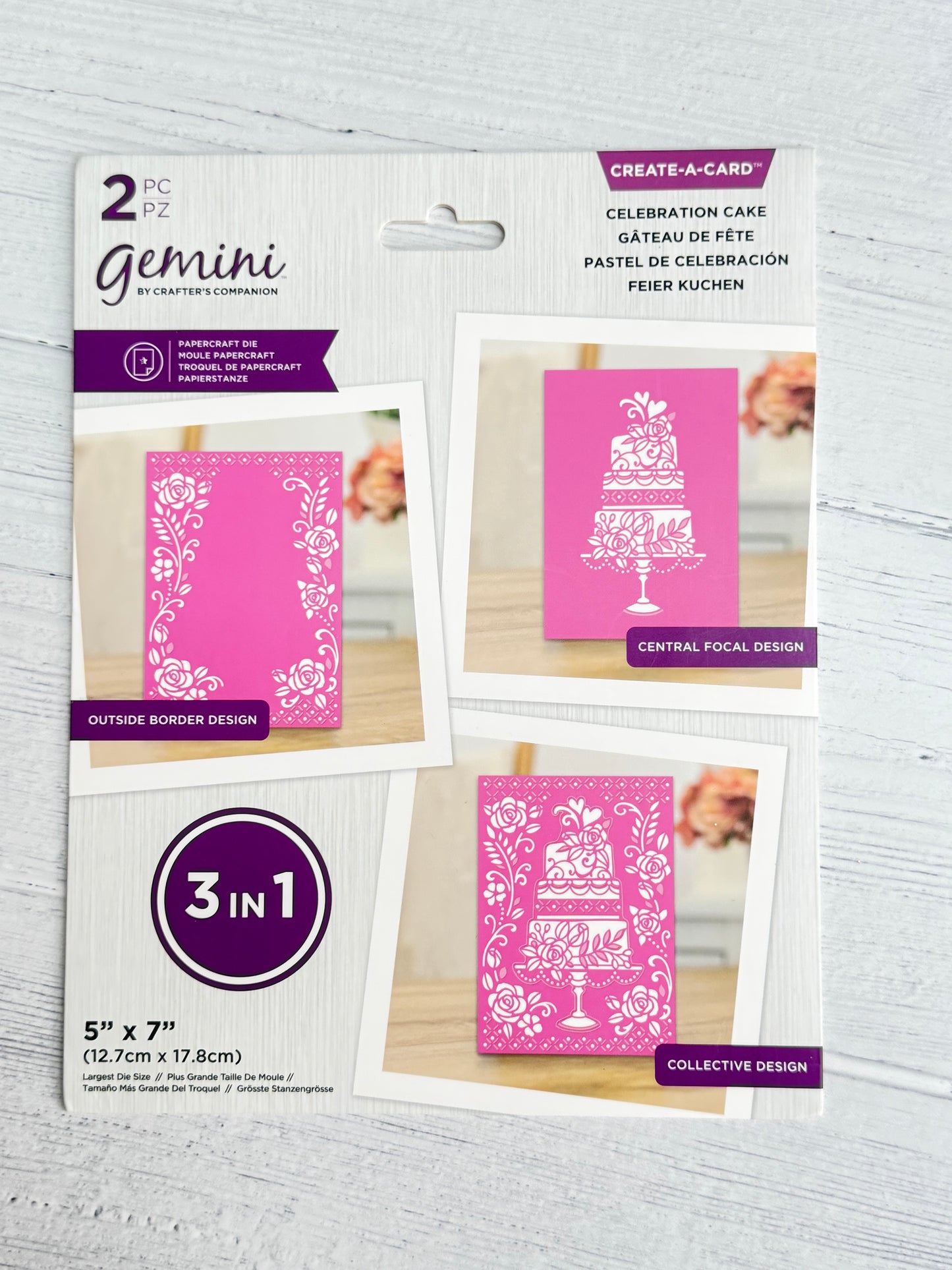Gemini By Crafter Companion Create-A-Card Celebration Cake - Inspire Creationz