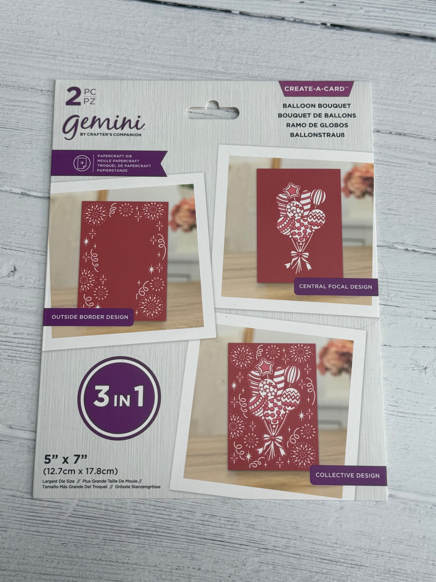 Gemini By Crafter Companion Create-A-Card Balloon Bouquet