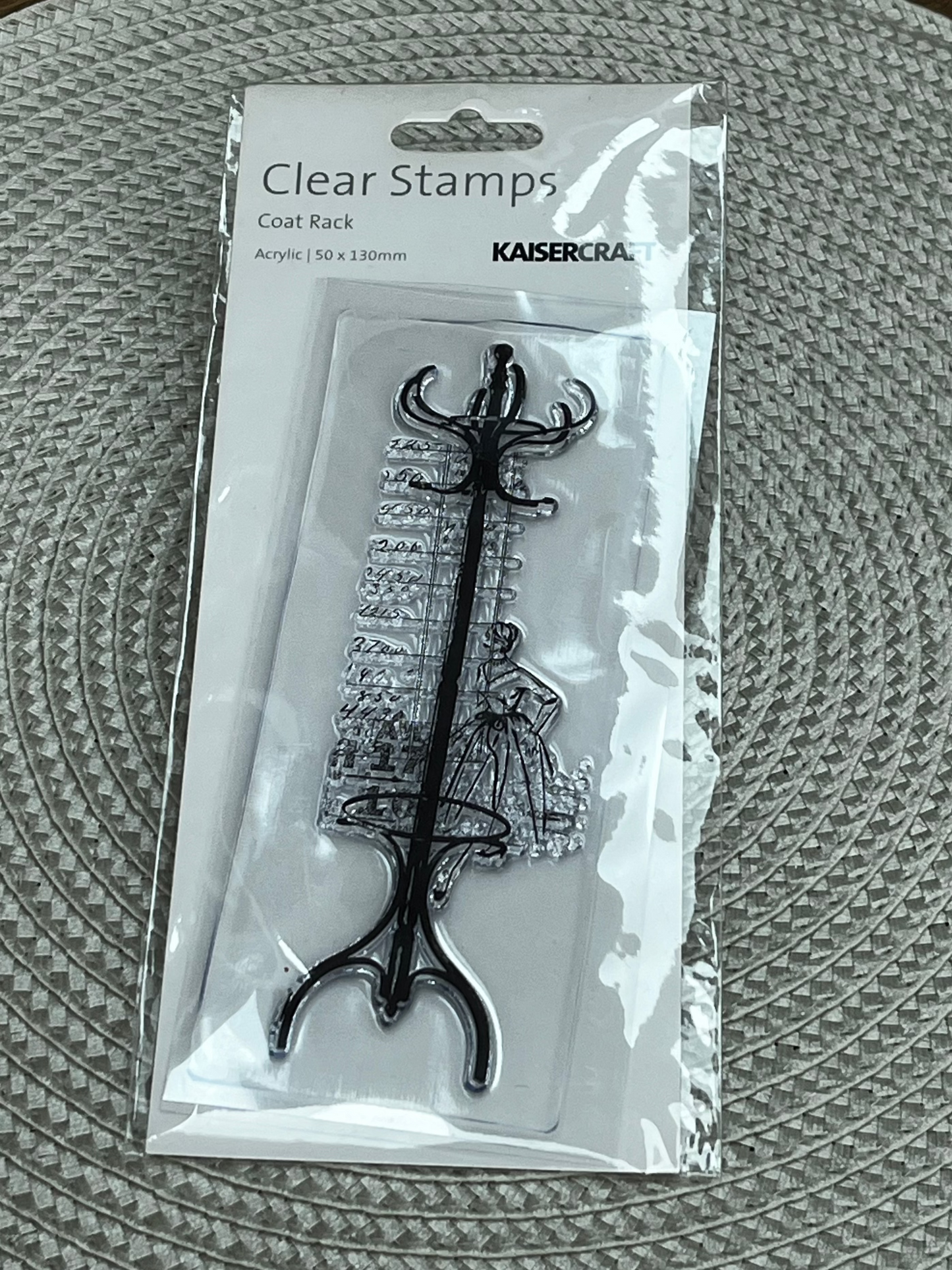 Kaisercraft Coat Rack Acrylic Stamp