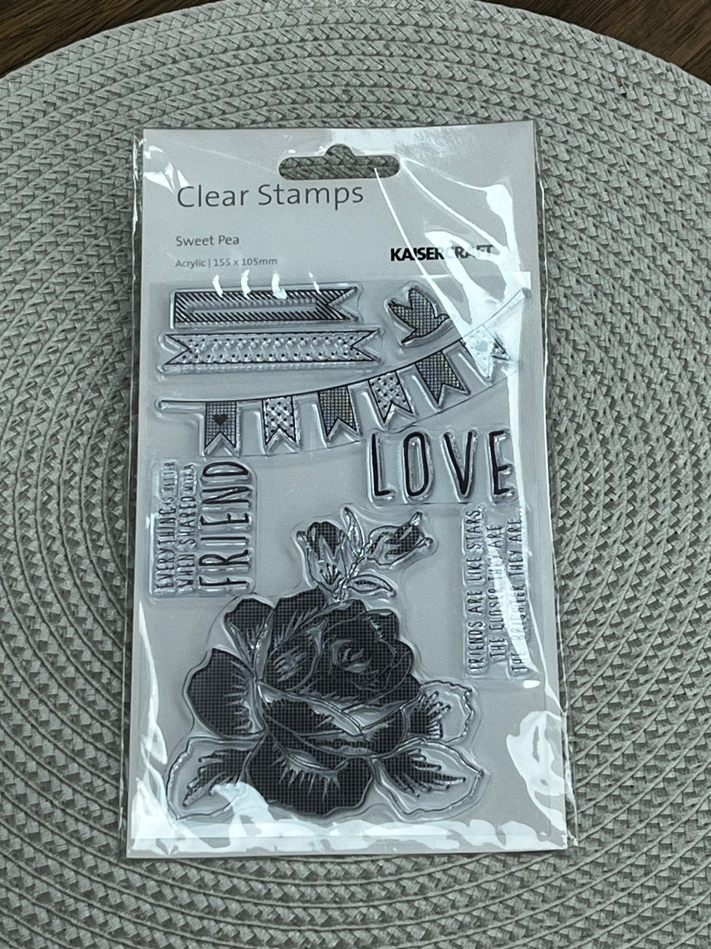 Kaisercraft Sweet Pea Stamp Set - Inspre Creationz Craft Supplies