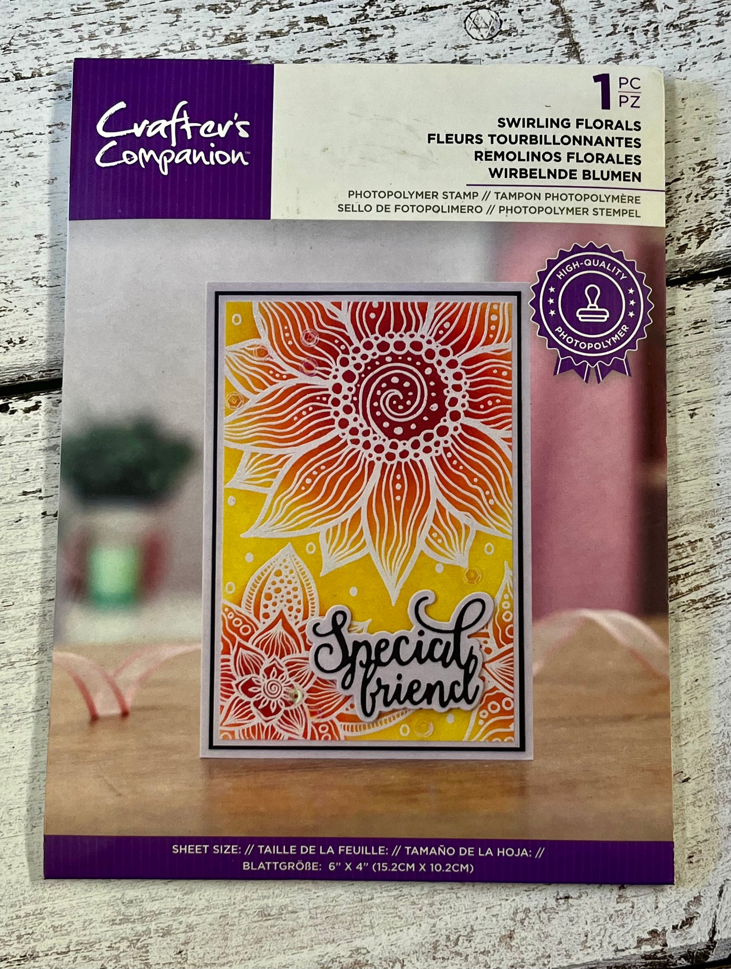 Crafters Companion Swirling Florals Stamp - Inspire Creationz