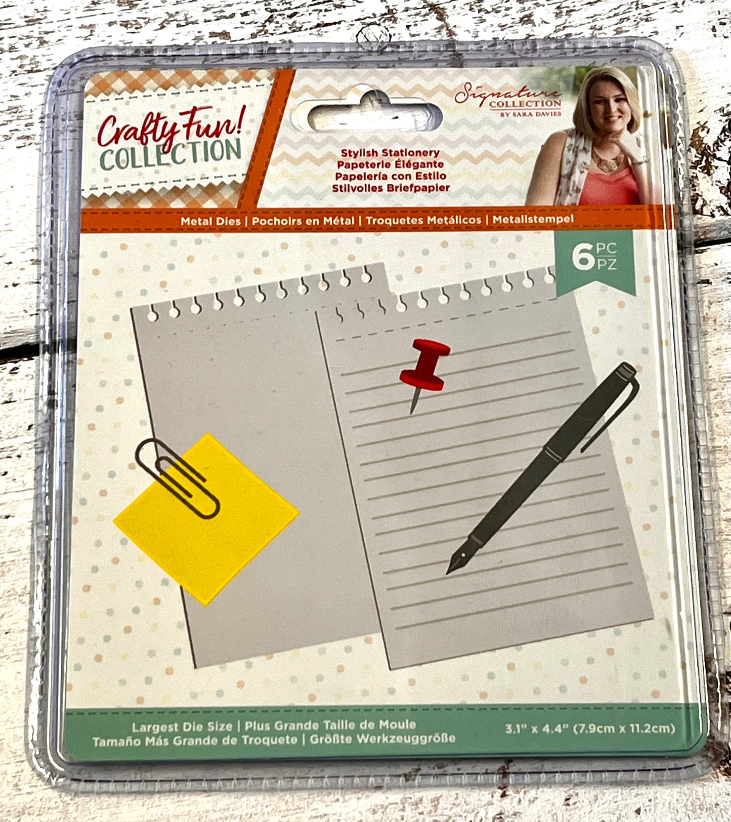 Sara Davies Crafty Fun Collection Stylish Stationery Dies - Inspire Creationz