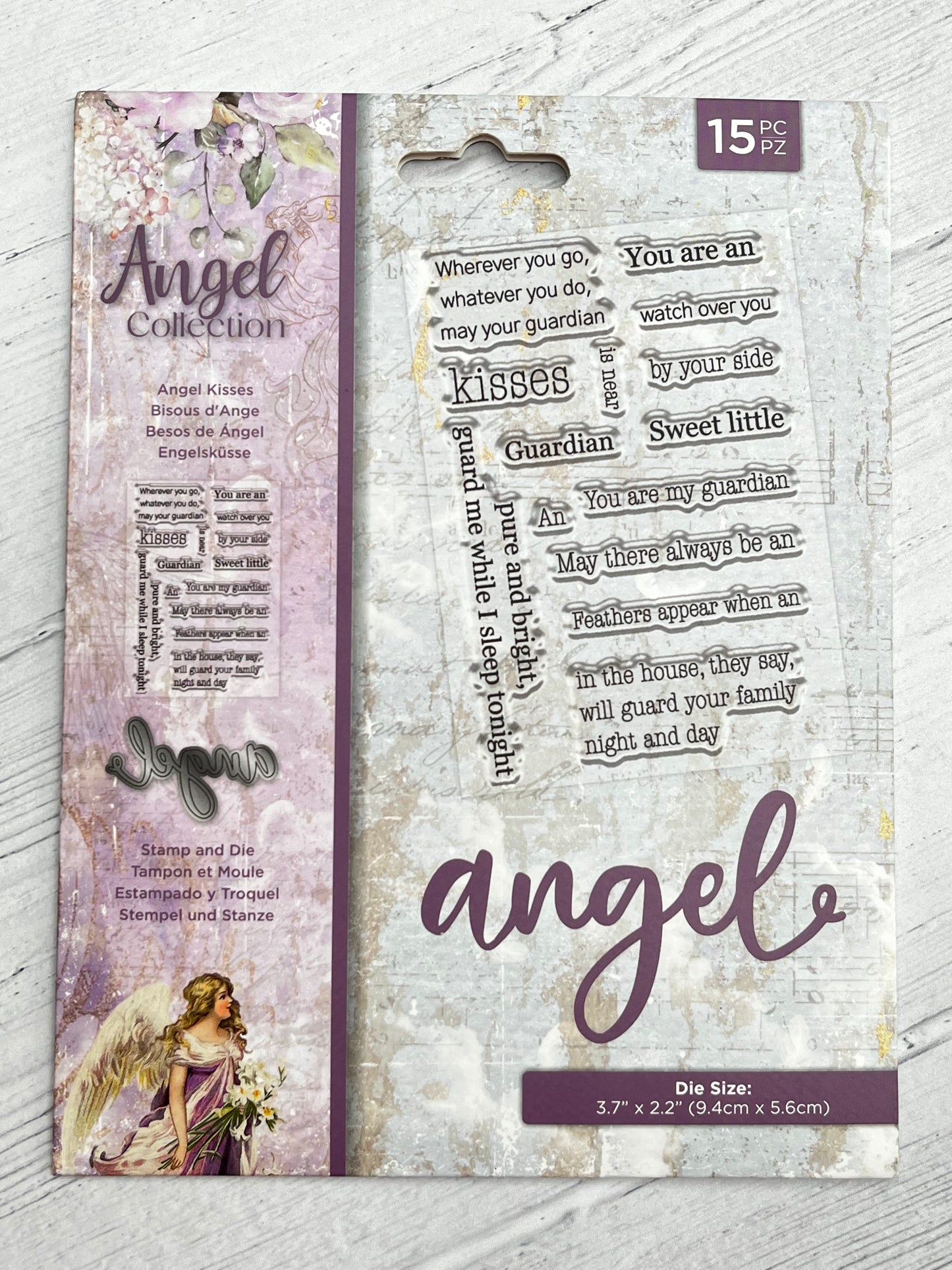 Crafters Companion Angel Collection Angel Kisses Stamp & Die Set