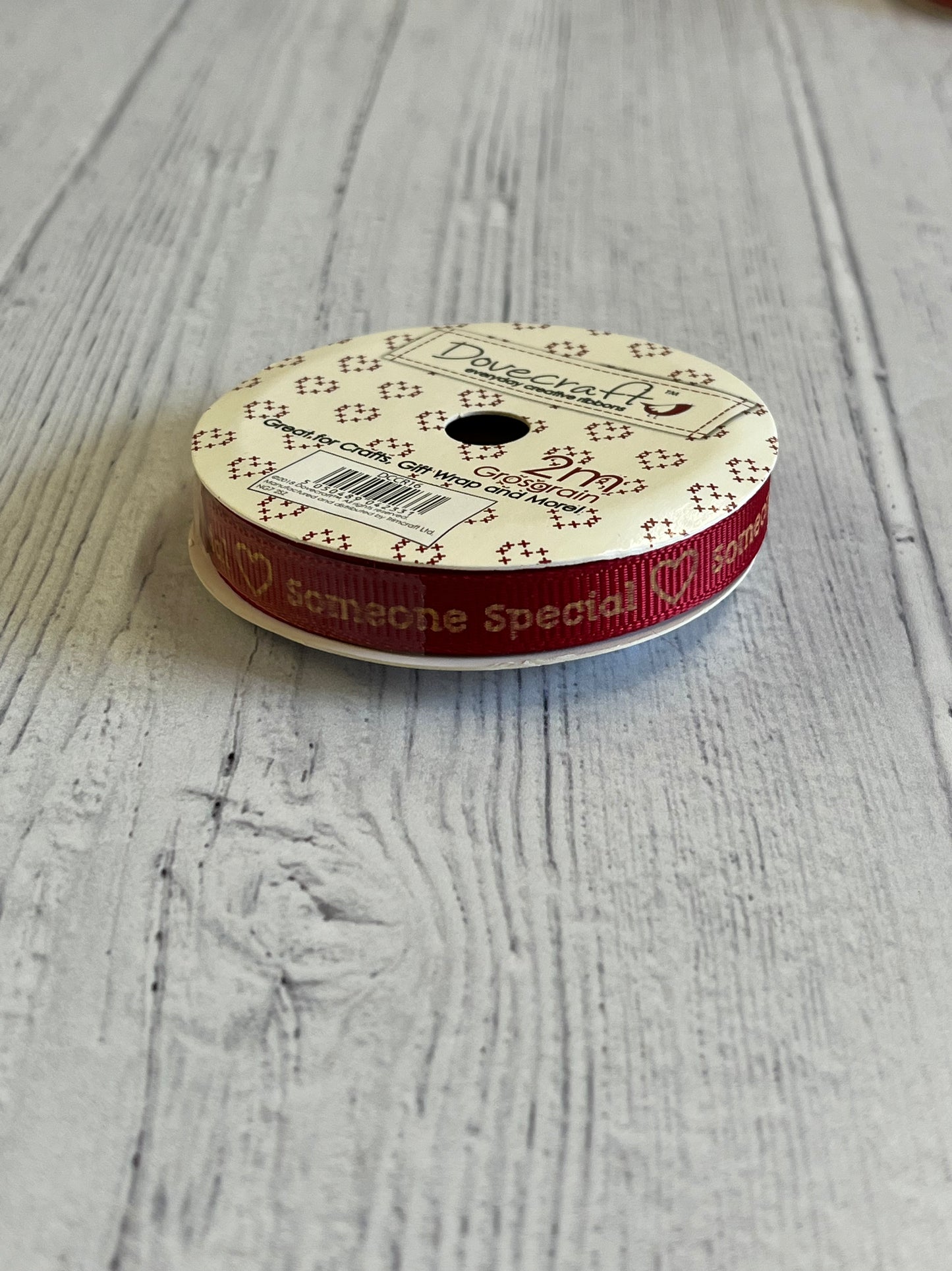 Dovecraft Grosgrain Ribbon - 2m Roll. Your Choice of Design
