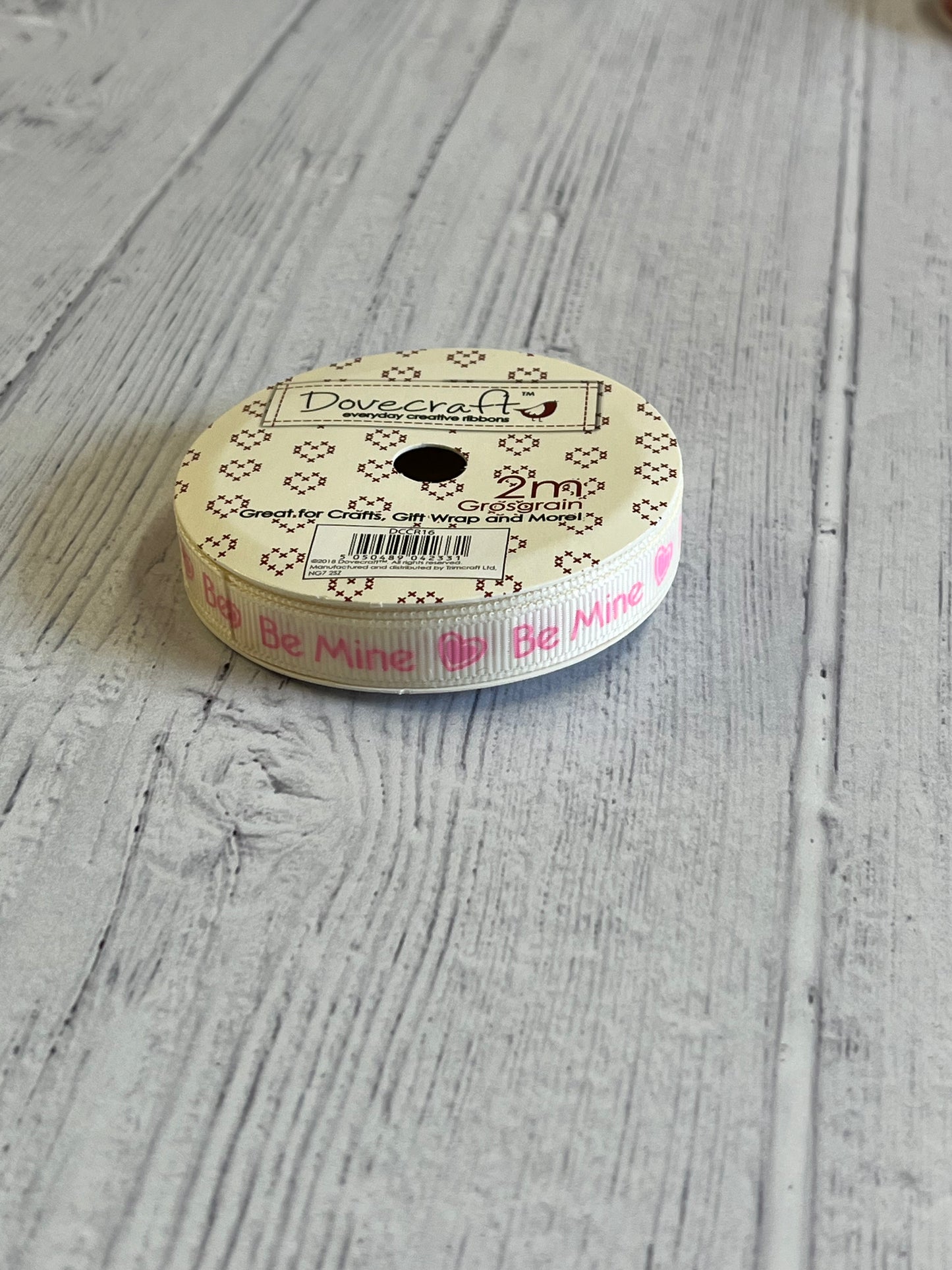 Dovecraft Grosgrain Ribbon - 2m Roll. Your Choice of Design