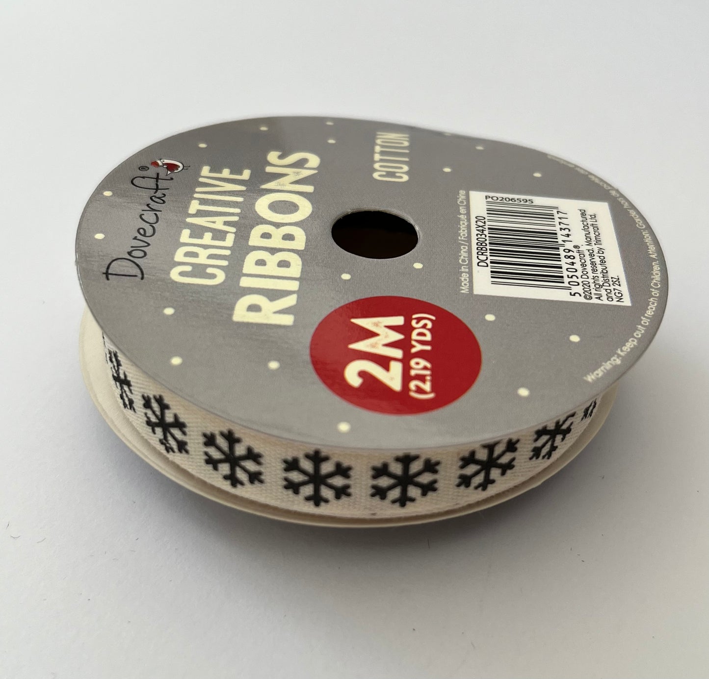 Dovecraft Grosgrain Christmas Ribbon Roll - Your Choice of Design