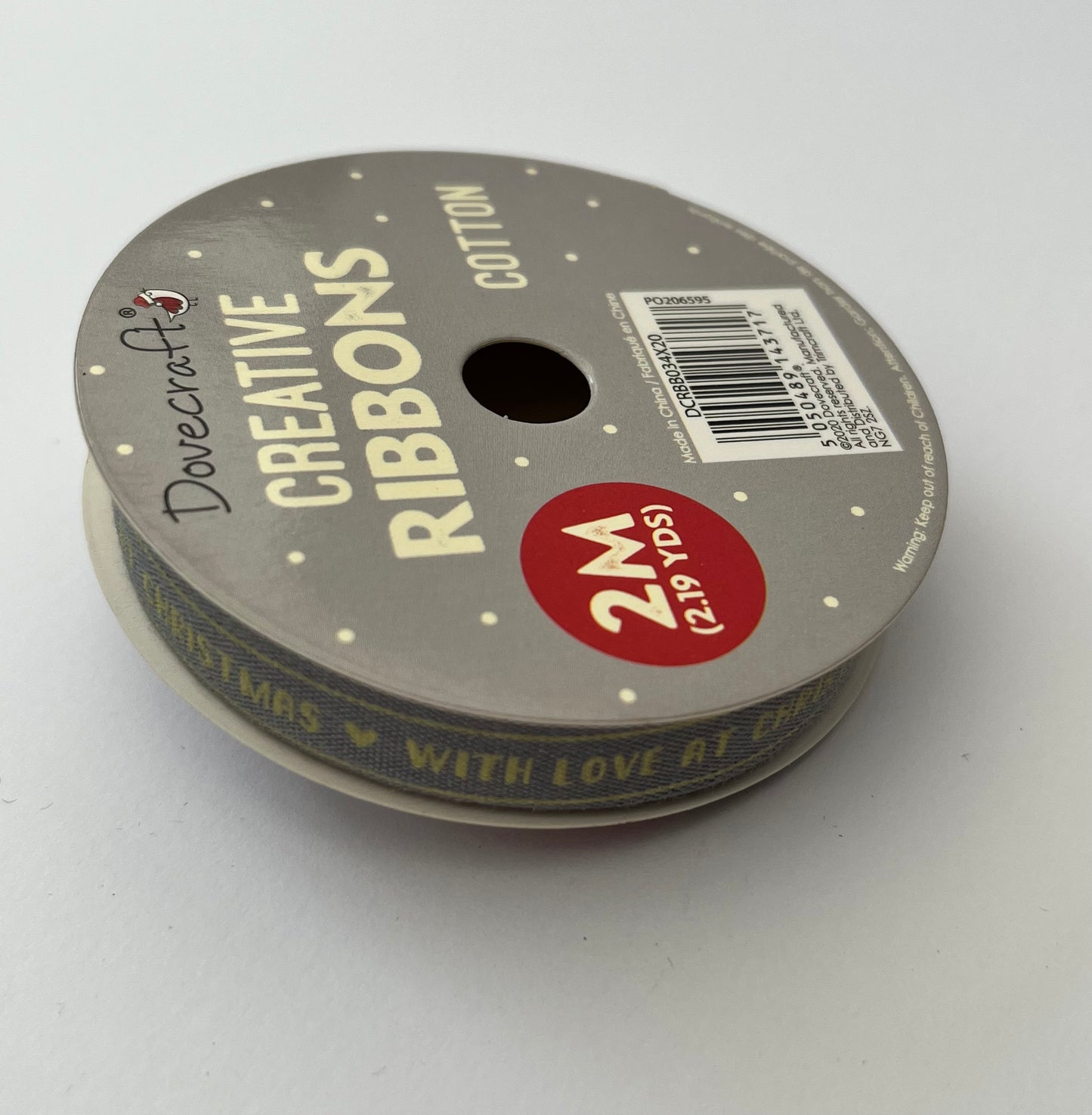 Dovecraft Grosgrain Christmas Ribbon Roll - Your Choice of Design