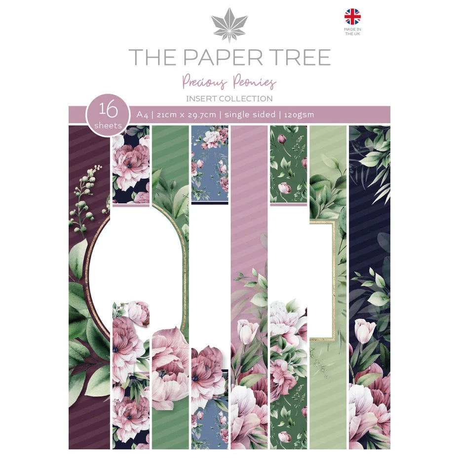 The Paper Tree Precious Peonies A4 Insert Collection - Inspire Creationz