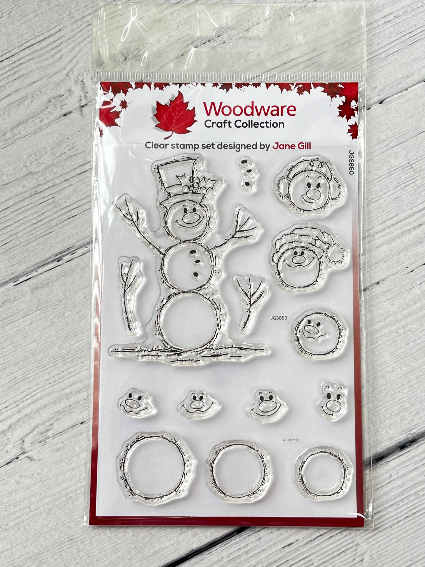 Woodware Craft Collection Bubble Snowmen Clear Stamps - Inspire Creationz