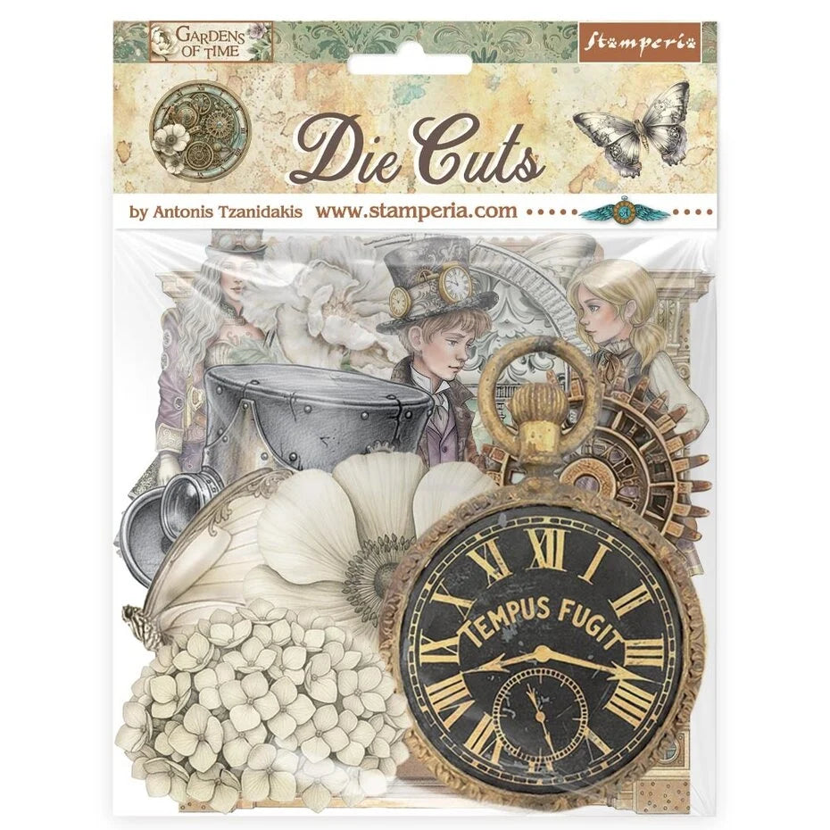 Stamperia Gardens of Time Die Cut Pack (46 pcs)