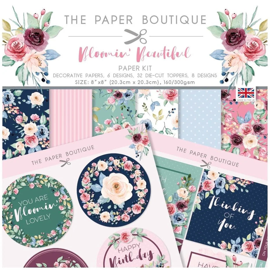 The Paper Boutique Bloomin Beautiful 8x8 Inch Paper Kit (PB1751)