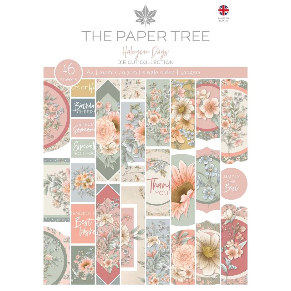 The Paper Tree Halcyon Days A4 Die Cut Collection Pack