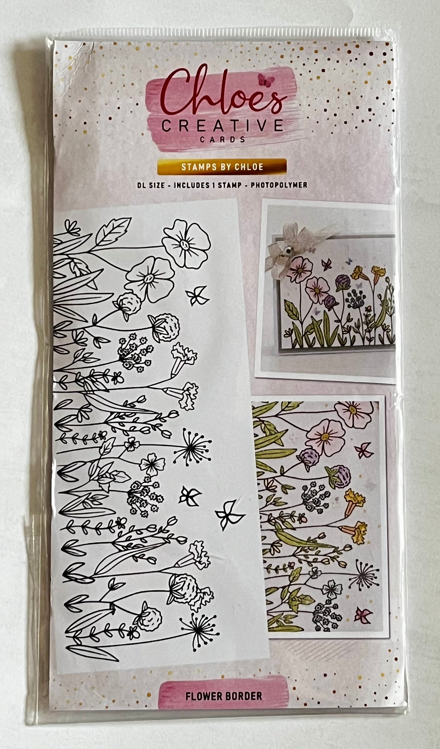 Chloe's Creative Cards Flower Border Stamp - Inspire Creationz