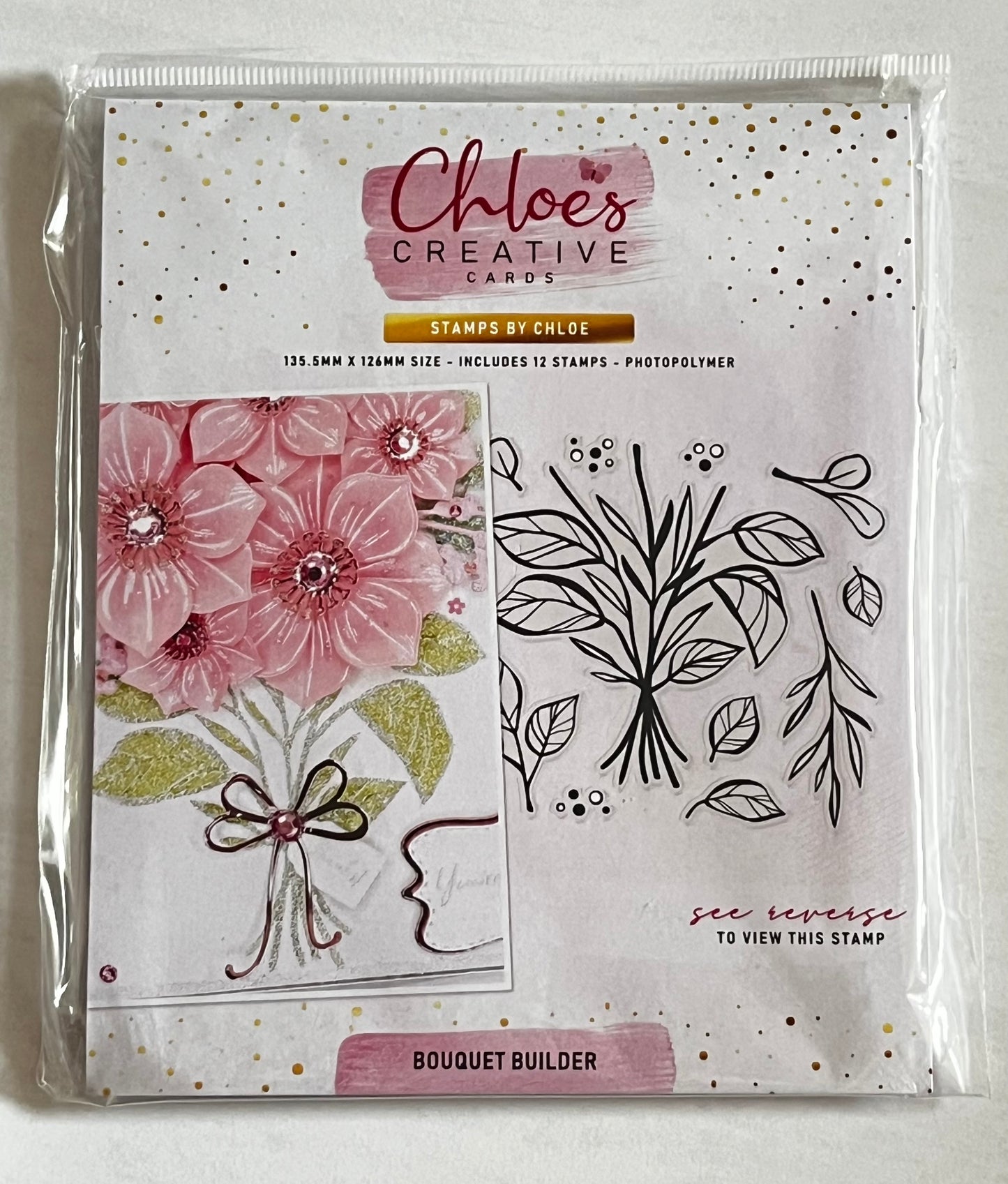 Chloes Creative Cards Bouquet Builder Set of 12 Stamps - Inspire Creationz
