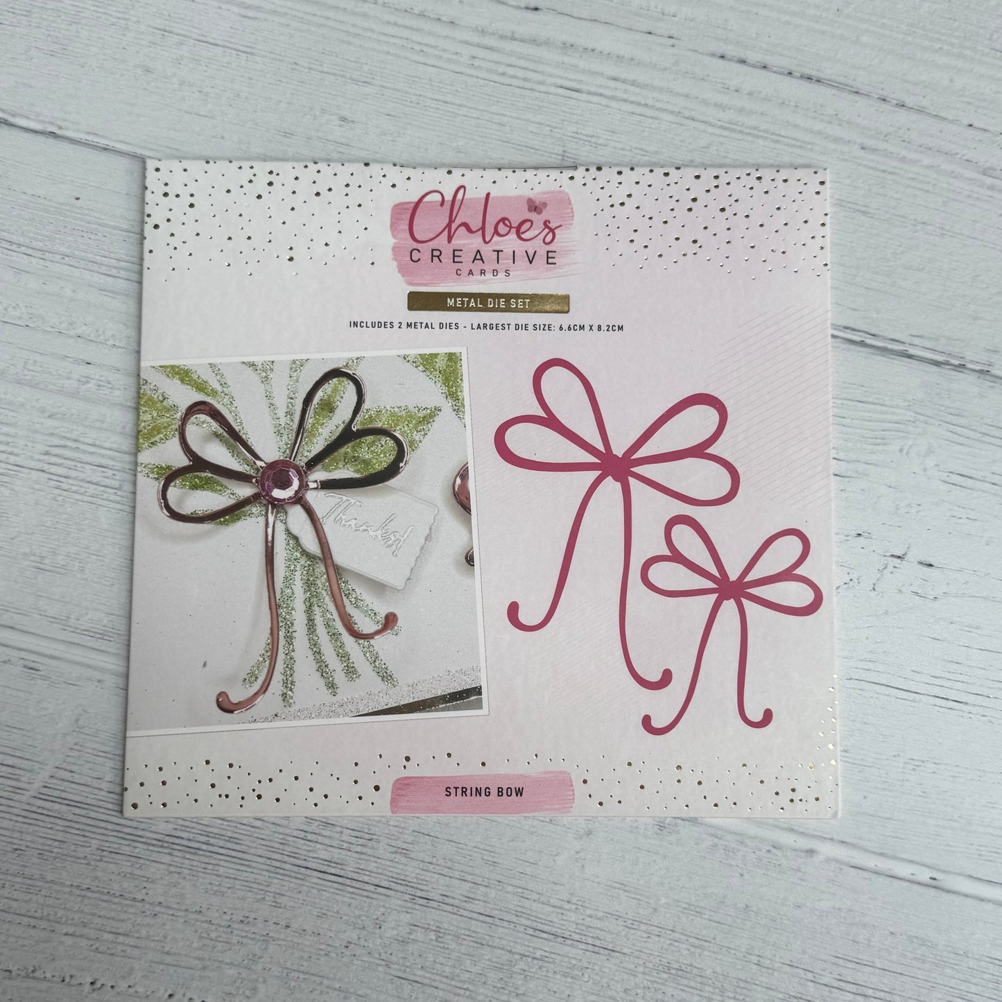 Chloes Creative Cards Metal String Bow Die Set - Inspire Creationz