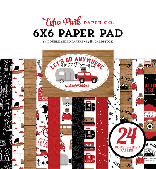 Echo Park Let's Go Anywhere 6x6 Paper Pad Inspire Creationz