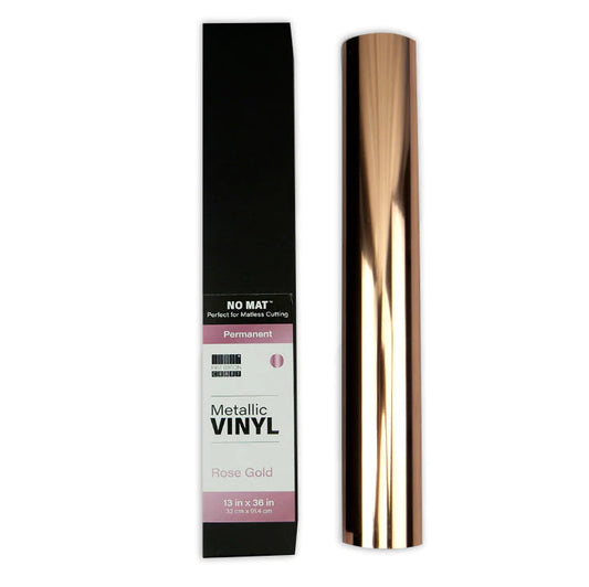 First Edition Mat-less Vinyl Permanent Metallic Rose Gold - 13in x 36in