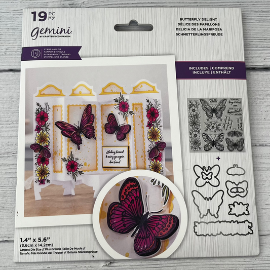 Gemini Butterfly Delight Stamp Die Set-Inspire Creationz