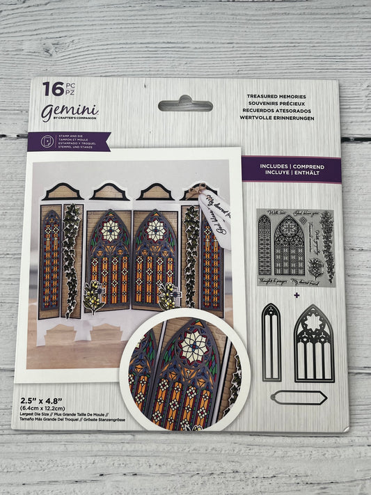 Gemini Treasured Memories Stamp & Die Set - 16 Pieces