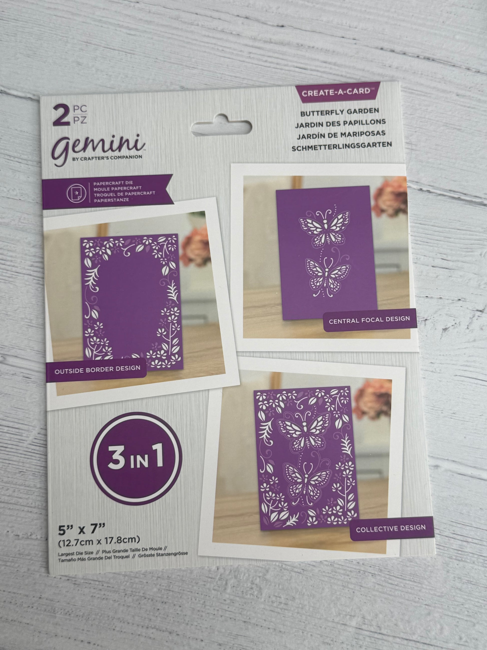 Gemini By Crafter Companion Create-A-Card&nbsp;Butterfly Garden - Inspire Creationz 