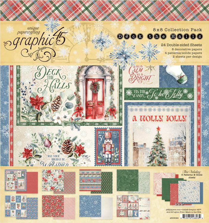 Graphic45DecktheHalls8x8 - Inspire Creationz