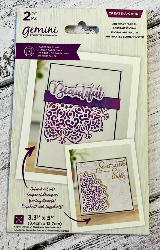 Pre-loved Gemini Create A Card Abstract Floral Die - Inspire Creationz - Crafty Bargains