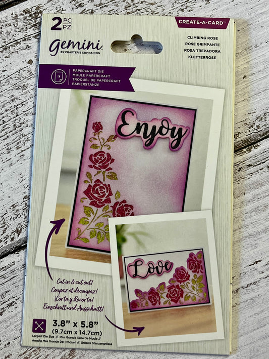 Pre-loved Gemini Create A Card Climbing Rose Die Set - Inspire Creationz