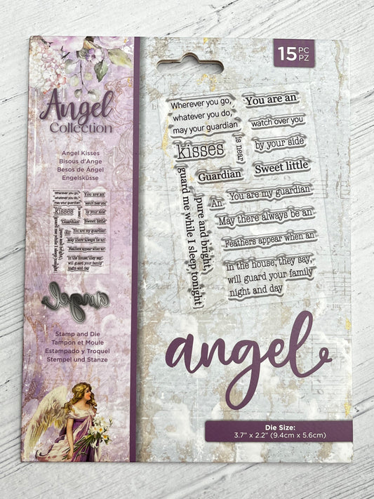 Crafters Companion Angel Collection Angel Kisses Stamp & Die Set
