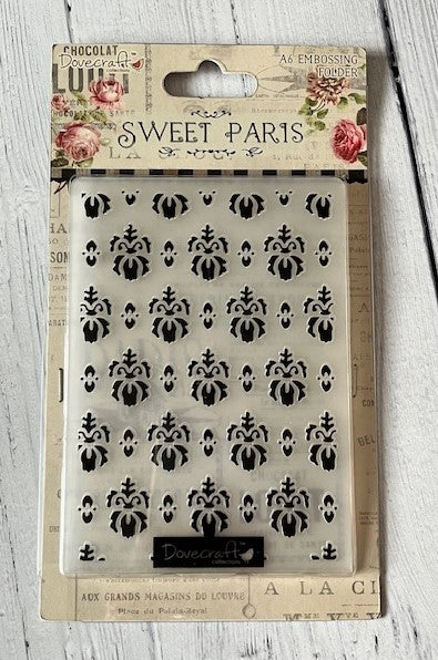 Dovecraft Sweet Paris Embossing Folder - A6