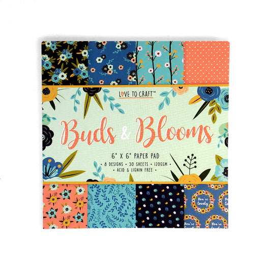 Love to Craft Buds & Bloom 6x6 Paper Pad