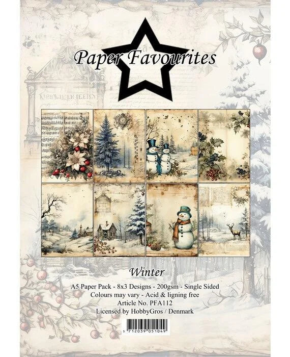 Paper Favourites Winter A5 Paper Pad (PFA112)