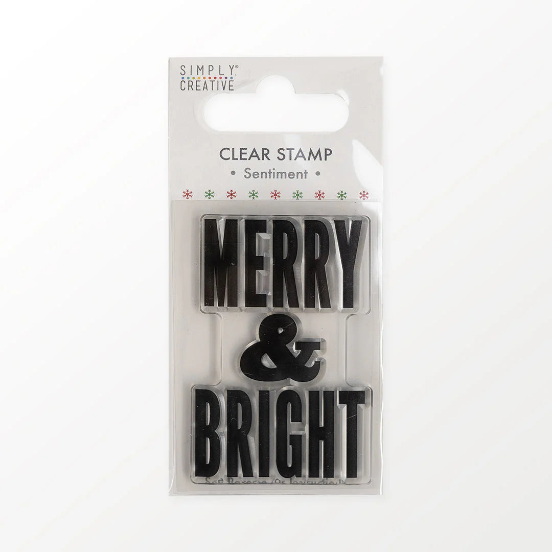 Simply Creative Chtistmas Stamp Merry & Bright