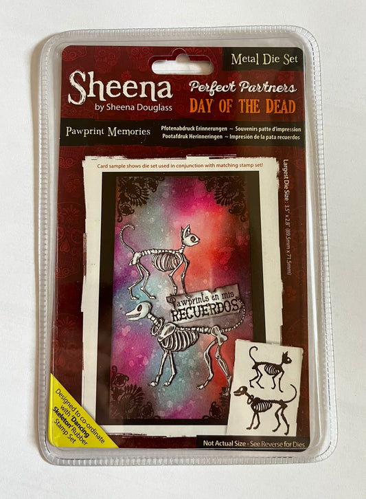 Sheena Douglas Day of the Dead Pawprint Memories Die Set x2 - Inspire Creationz