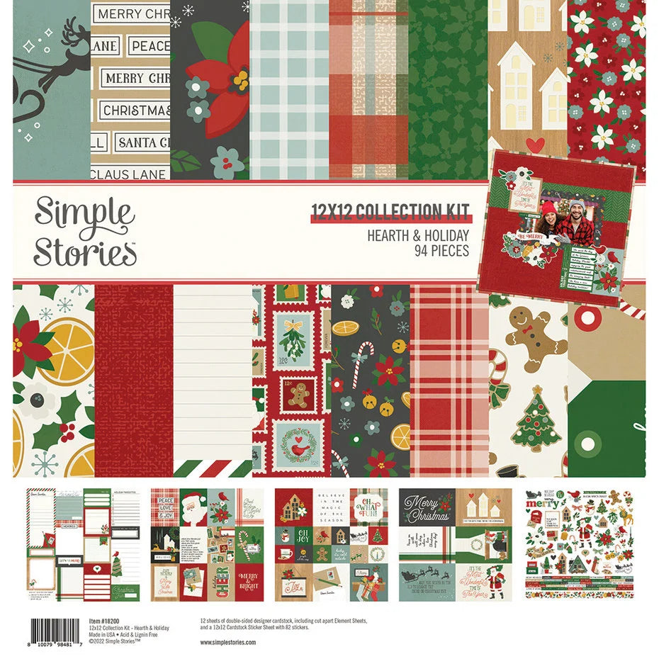 Simple Stories Hearth & Holliday Chrostmas Collection Kit (18200) Inspire Creationz