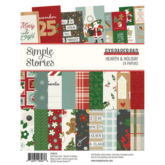 Simple Stories Hearth &amp; Holiday 6x8 Pper Pad - Inspire Creationz