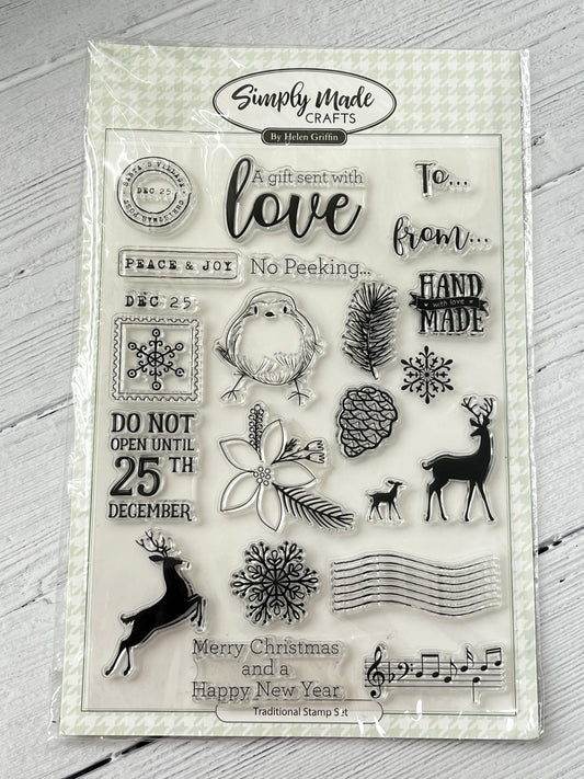 Simply Made Crafts By Helen Griffin Christmas Collection Stamp Set - Inspire Creationz