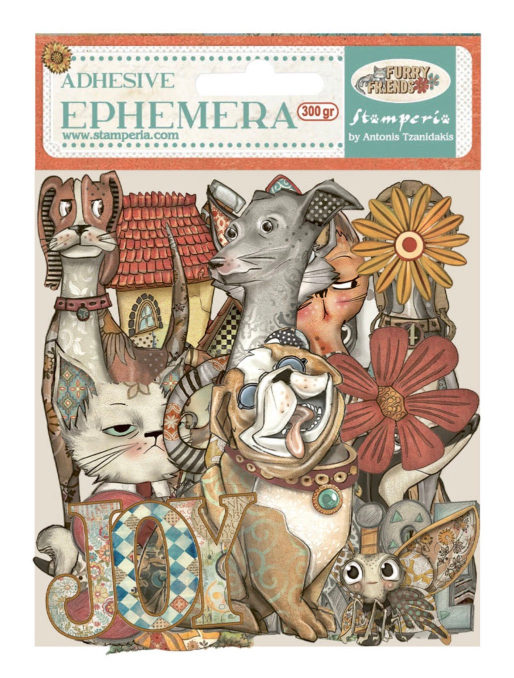 Stamperia Furry Friends Die Cut Pack (46 pcs) - Inspire Creationz