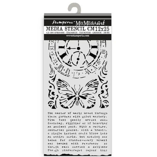 Stamperia Gardens of Time Thick Stencil 12x25cm Borders (KSTDL156) Inspire Creationz